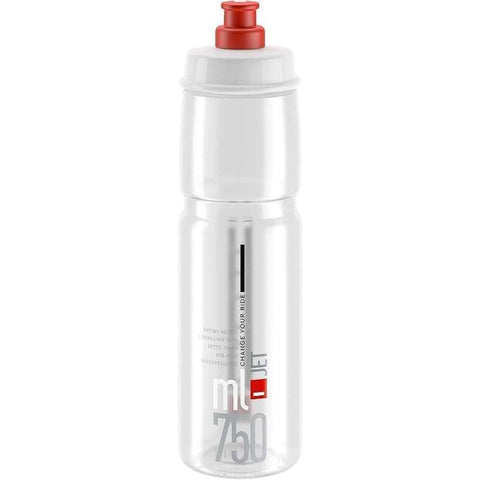 Jet 750ml Bottle (Clear, red logo)