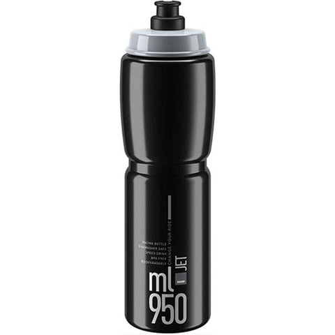 Jet 950ml Bottle (Black, grey logo)