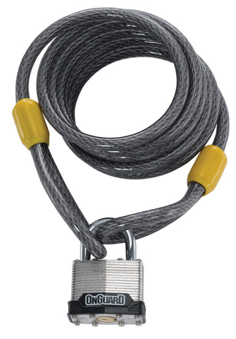 DOBERMAN 6' COIL CABLE W/ KEY PADLOCK (8033)