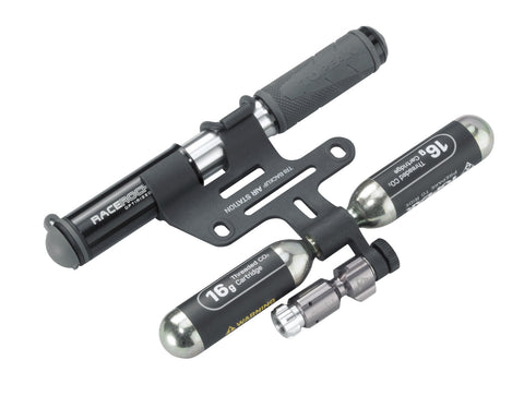 Tri-BackUp Air Station, mini pump & CO2 inflator mount