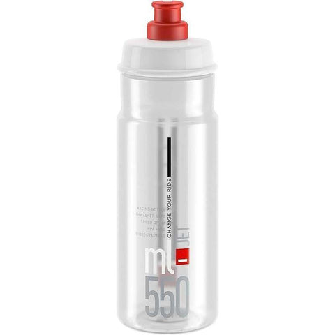 Jet 550ml Bottle (Clear, red logo)