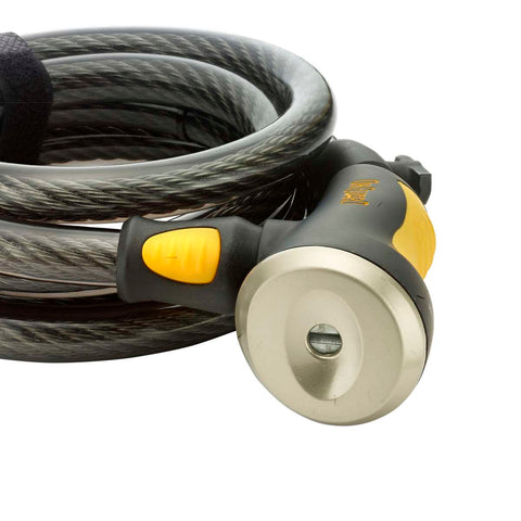 Doberman Coiled Key Cable Lock (185CM X 15MM)