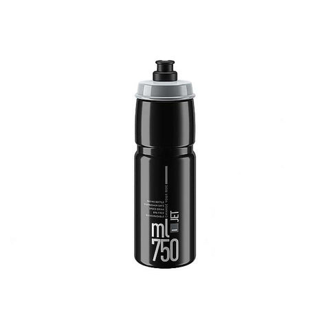 Jet 750ml Bottle (Black, grey logo)