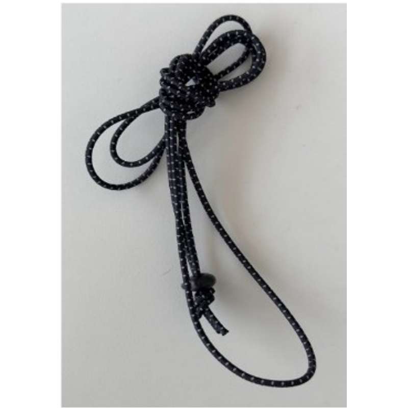 Elastic cord with cord stopper for Tubular BarBag Black & Green (TC2312B, TC2312G), Length 150cm