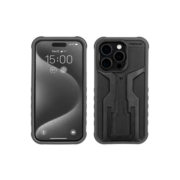 RideCase with RideCase Mount, for iPhone 15 Pro, Black/ Gray