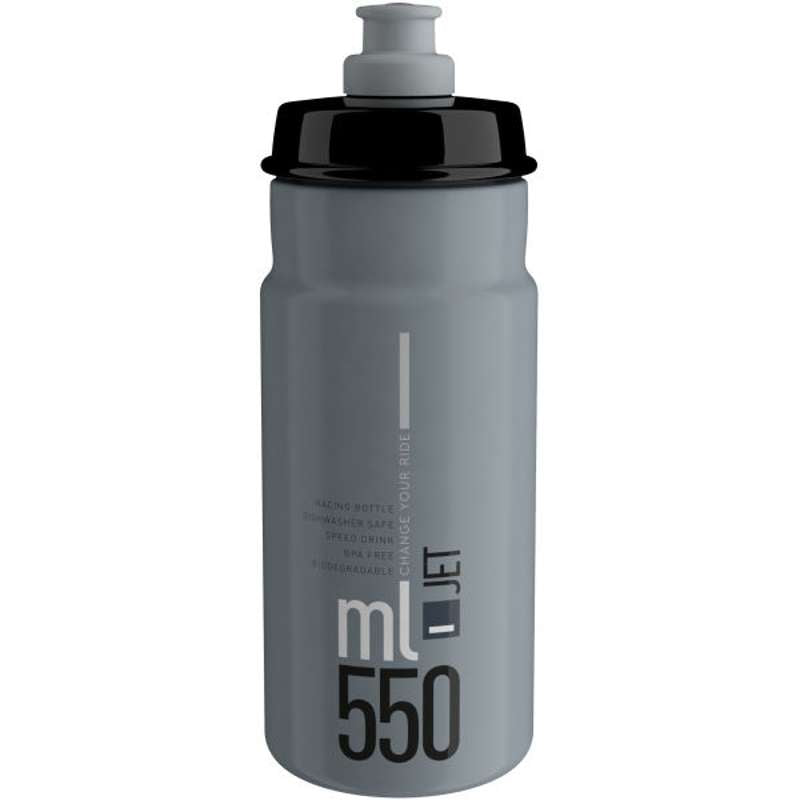 Jet 550ml Bottle (Grey, black logo)