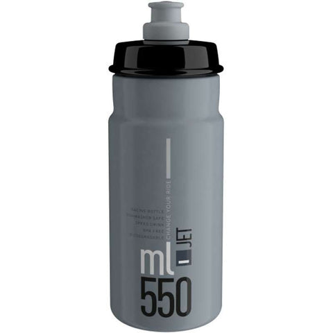 Jet 550ml Bottle (Grey, black logo)