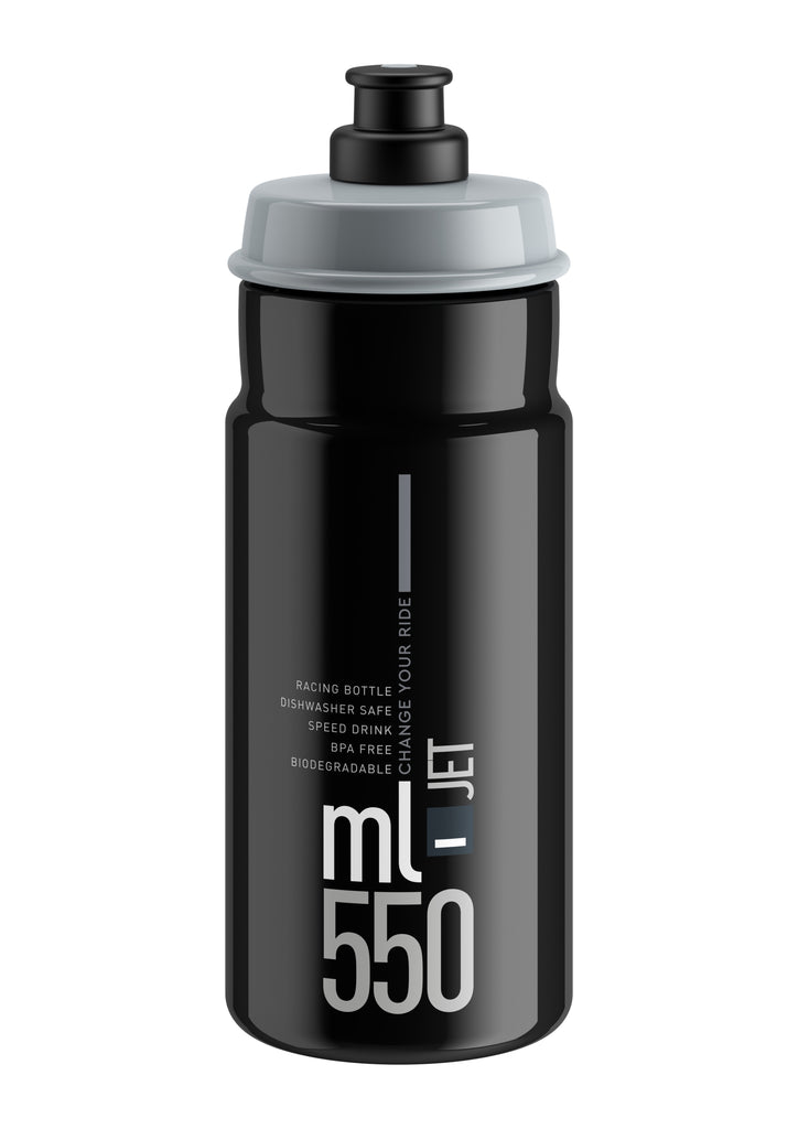 Jet 550ml (Black, gray logo)